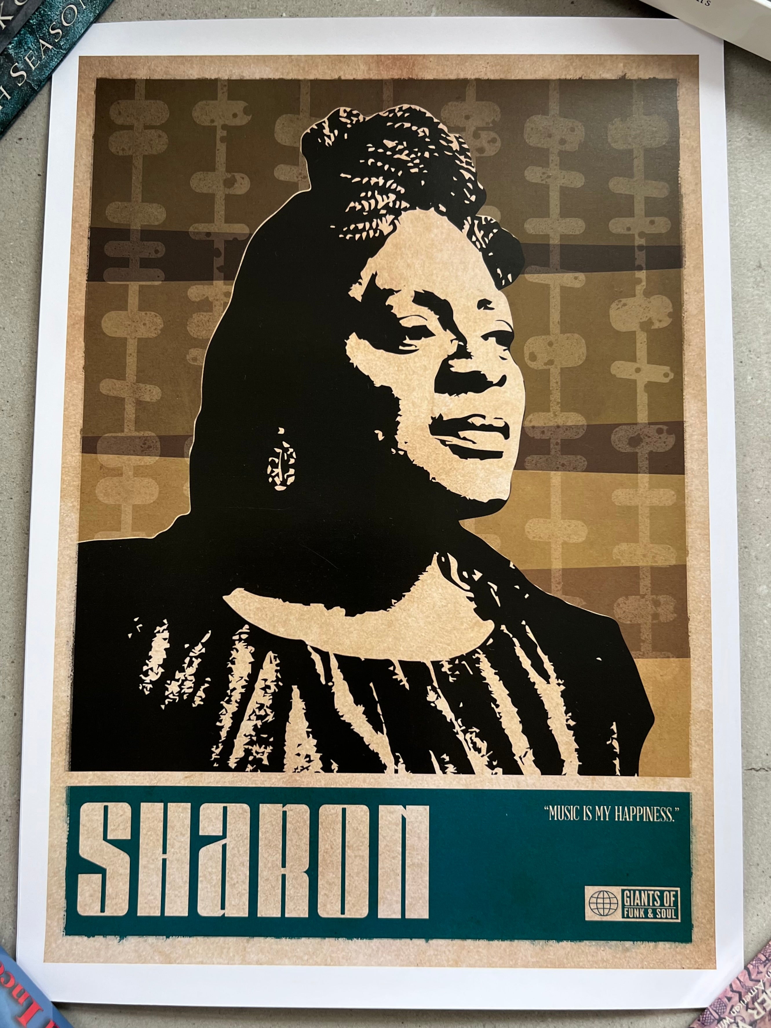 Set of Seven 17.5” x 12.5” Funk Soul Music Art Posters