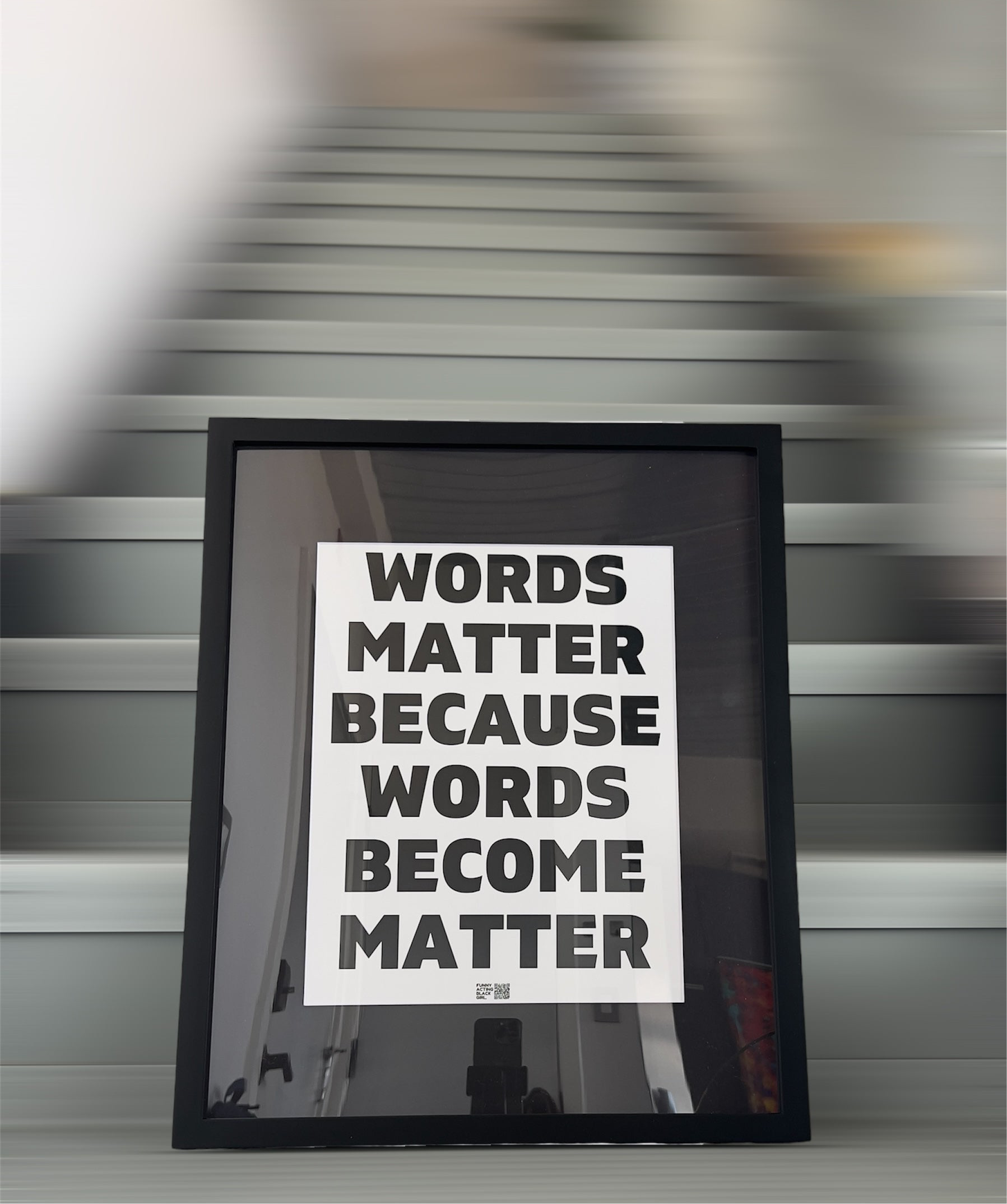 Words Matter : Wall Art (16x20 Frame)