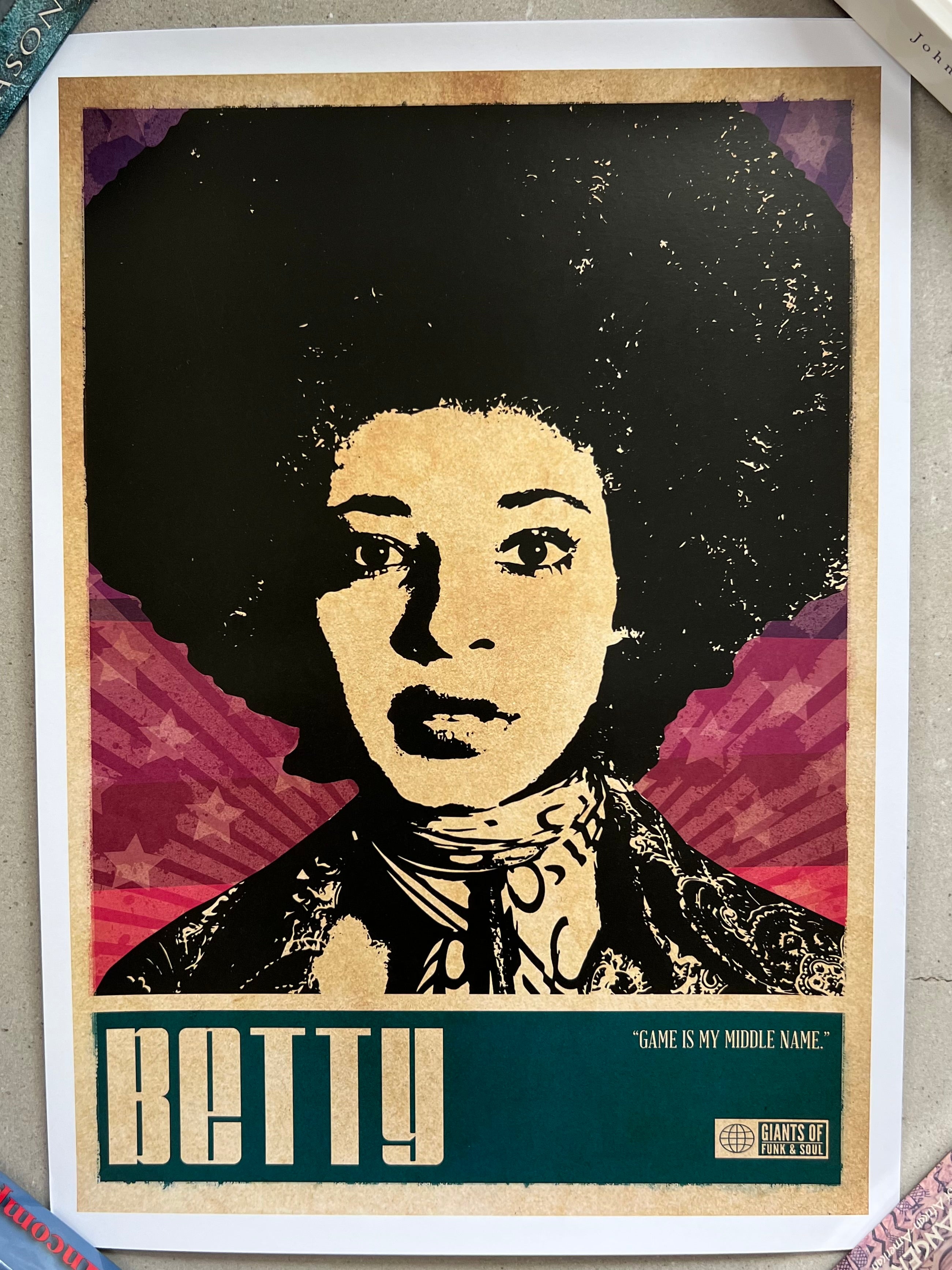 Set of Seven 17.5” x 12.5” Funk Soul Music Art Posters