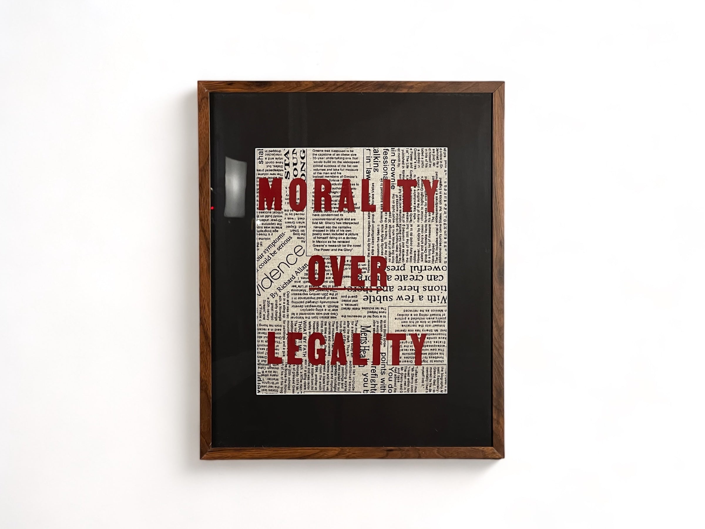 Morality Over Legality Wall Art