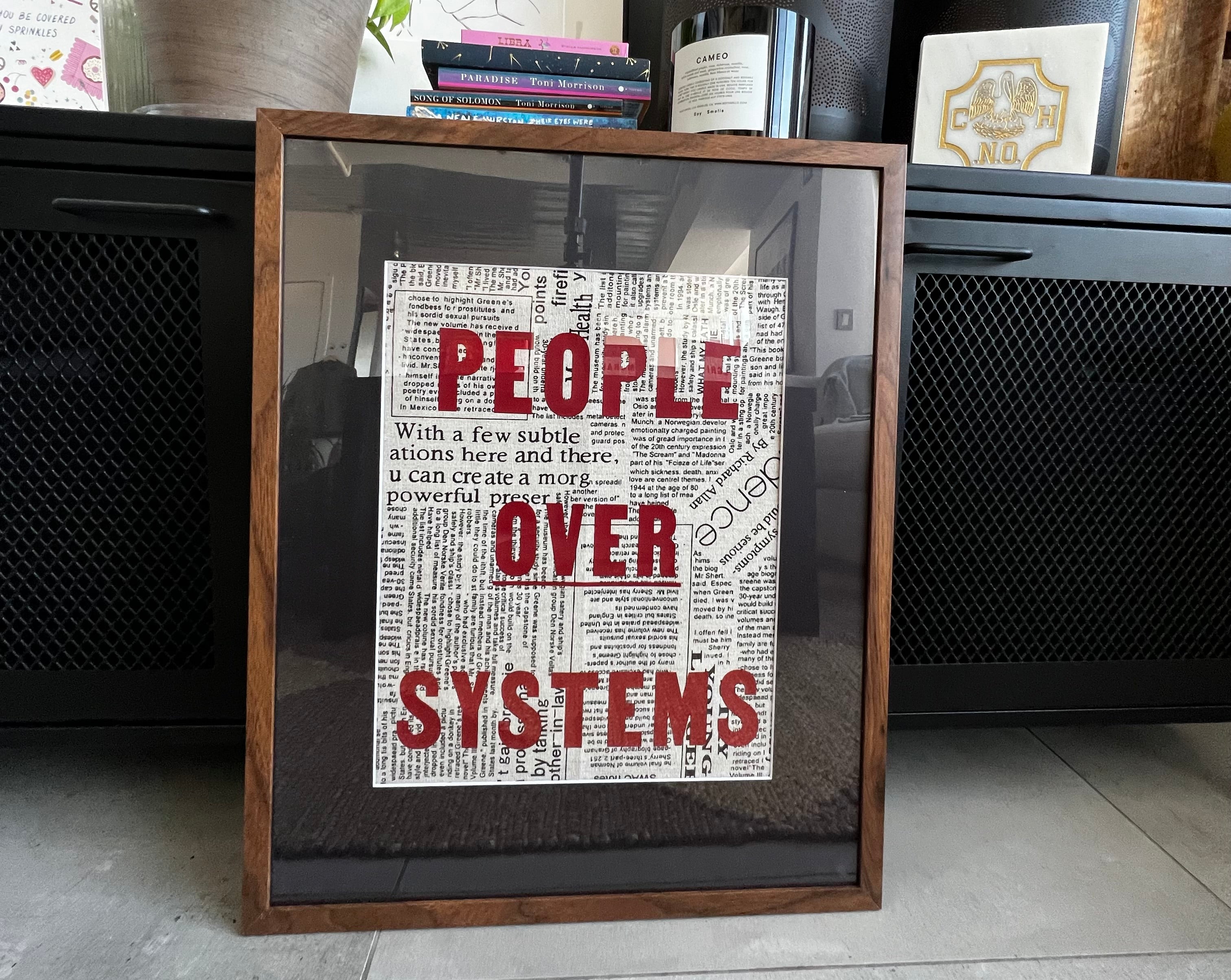 People Over Systems Wall Art