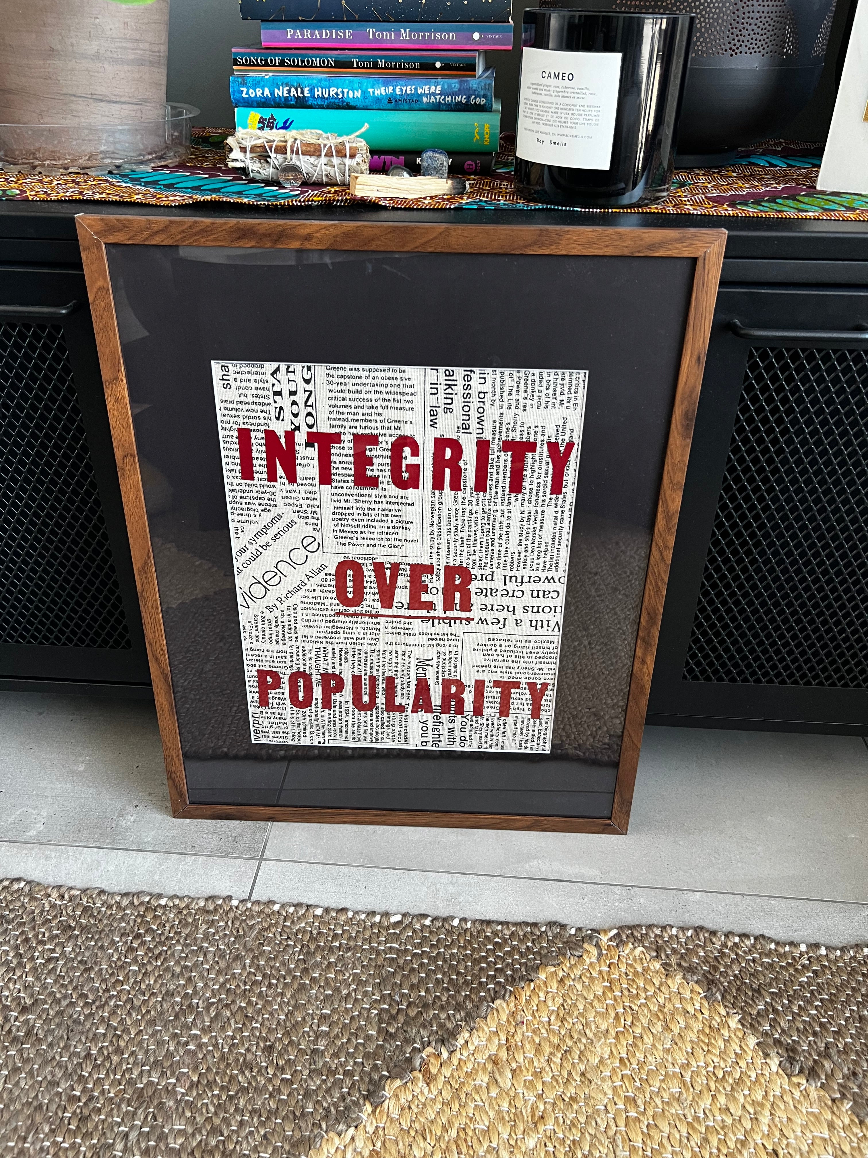 Integrity Over Popularity Wall Art